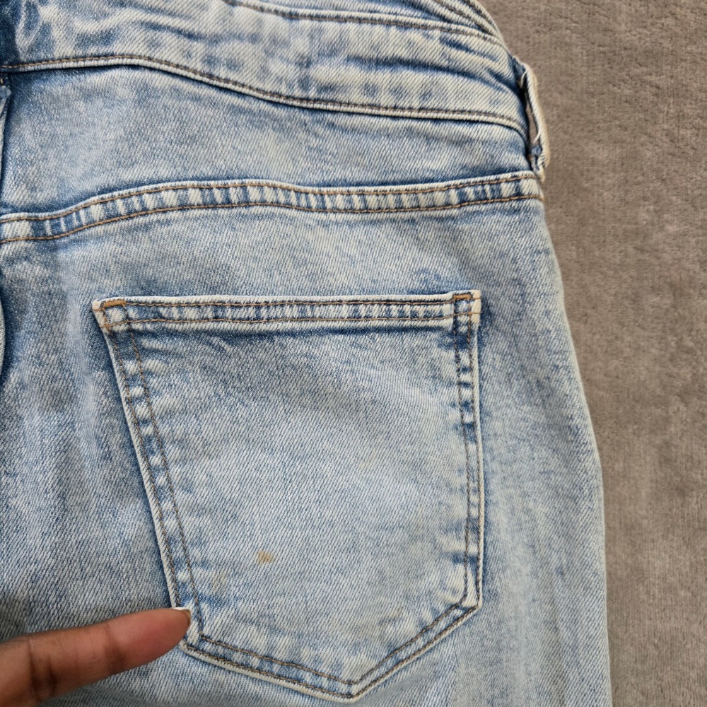 Old Navy Overalls Women 12 Tall Blue Acid Wash Denim Bib Dungaree Jumpsuit 2024 - Picture 6 of 14